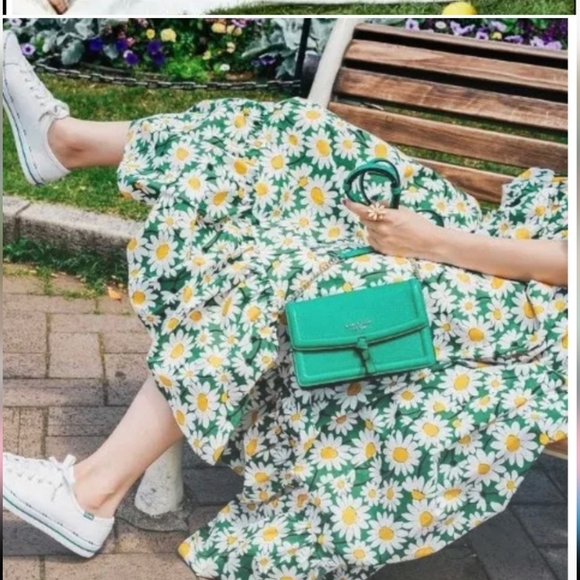 Kate Spade New York Bodega Midi‎ in Courtyard Daisy Floral Cotton Dre… - Picture 4 of 5